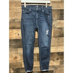 7FAM ankle geneviere denim jean womens 27